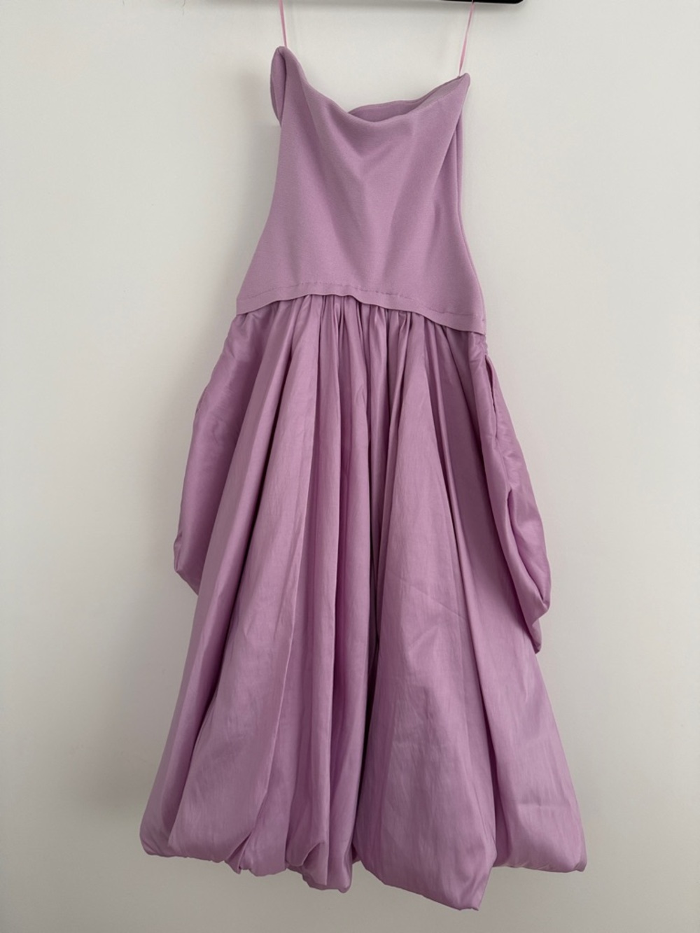 SIMKHAI Izzy strapless stretch-knit and taffeta midi dress XS NWT - Picture 6 of 7